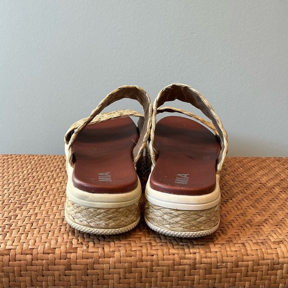 MIA Espadrille Woven Cami Slides Platform Sandals 9 - Picture 3 of 6